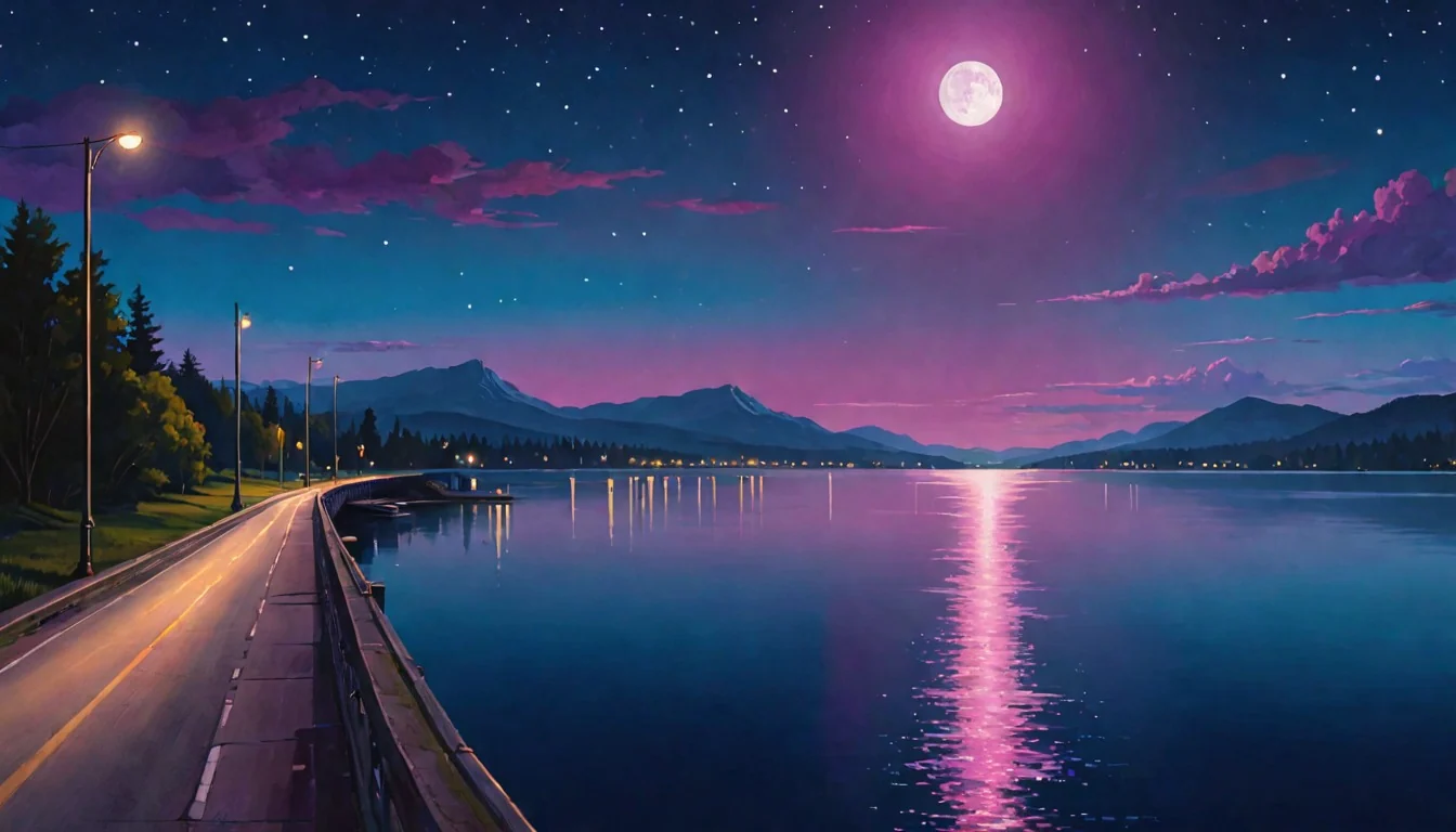 Lakeside Causeway: Retro Synthwave na późne przejażdżki
