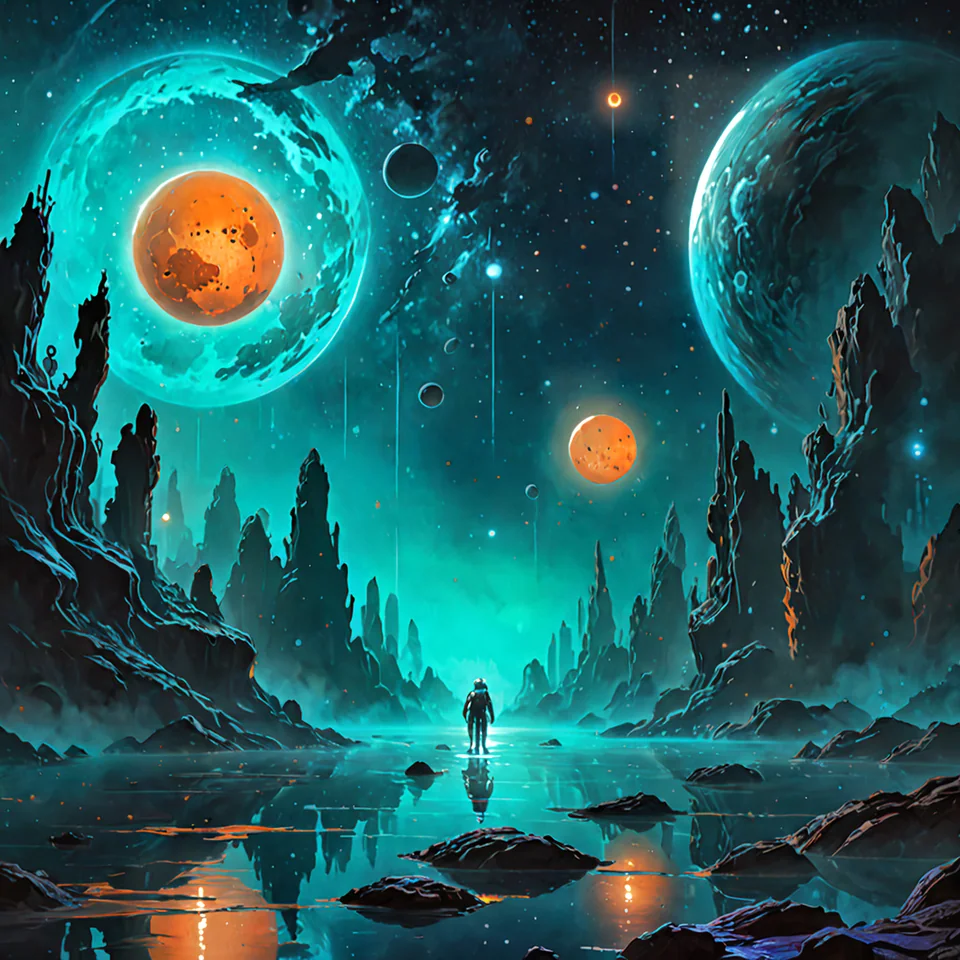 Starlit Columns, Synthwave by Dr.DIO