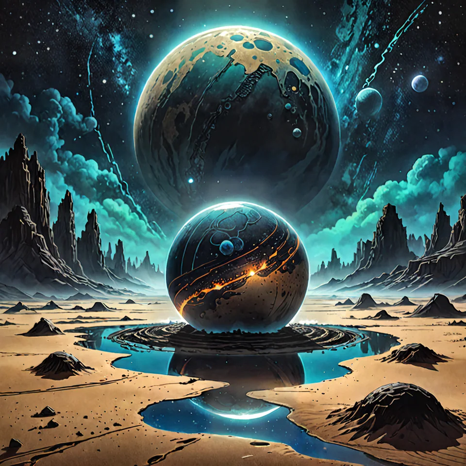 Desert Meteor, Vaporwave by Dr.DIO